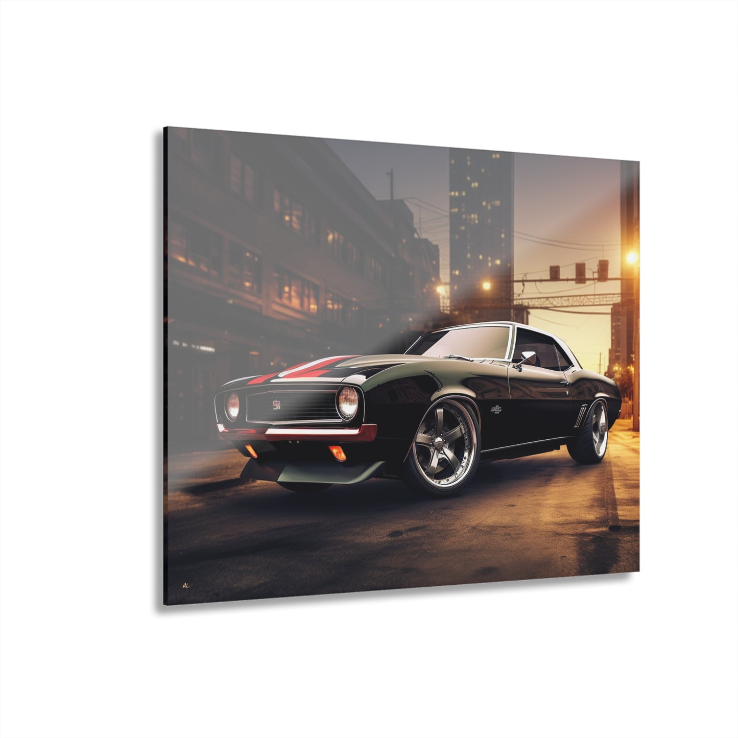 Street Racer, Landscape Concept Style, Acrylic Wall Art