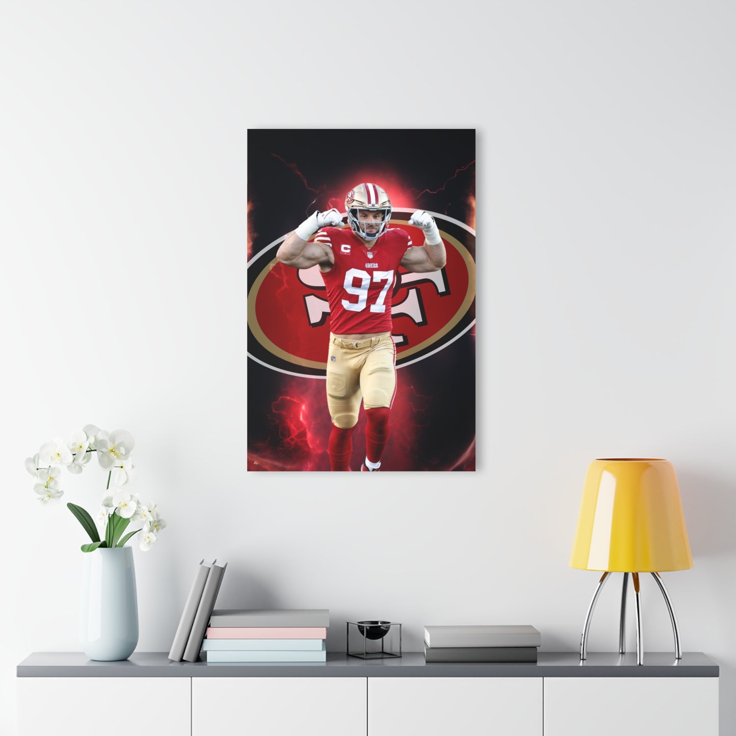 Nick Bosa, 49ers Fan Concept, Acrylic Wall Art