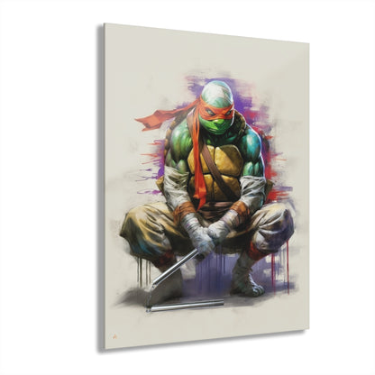 Mikey, TMNT, Color Splash, Concept Style, Acrylic Wall Art