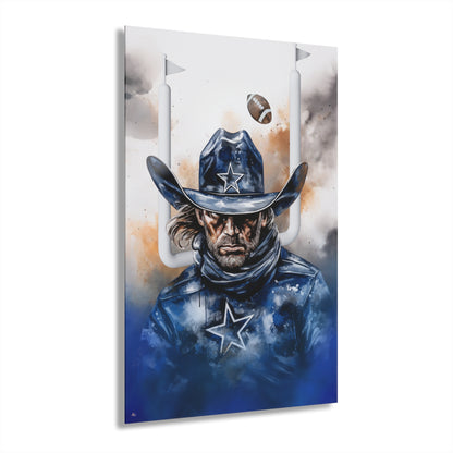 Cowboys, Football Fan, Colorsplash Concept Style, Acrylic Wall Art