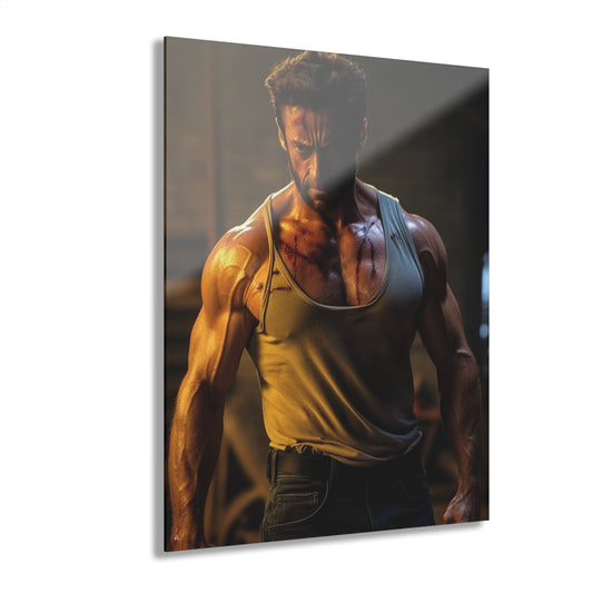 Logan, Hugh Jackman, Wolverine, Marvel Concept Style, Acrylic Wall Art