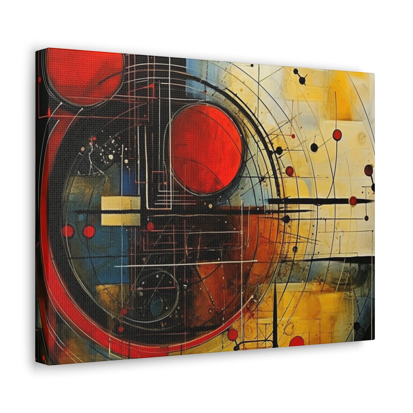 Red Compass Canvas Art