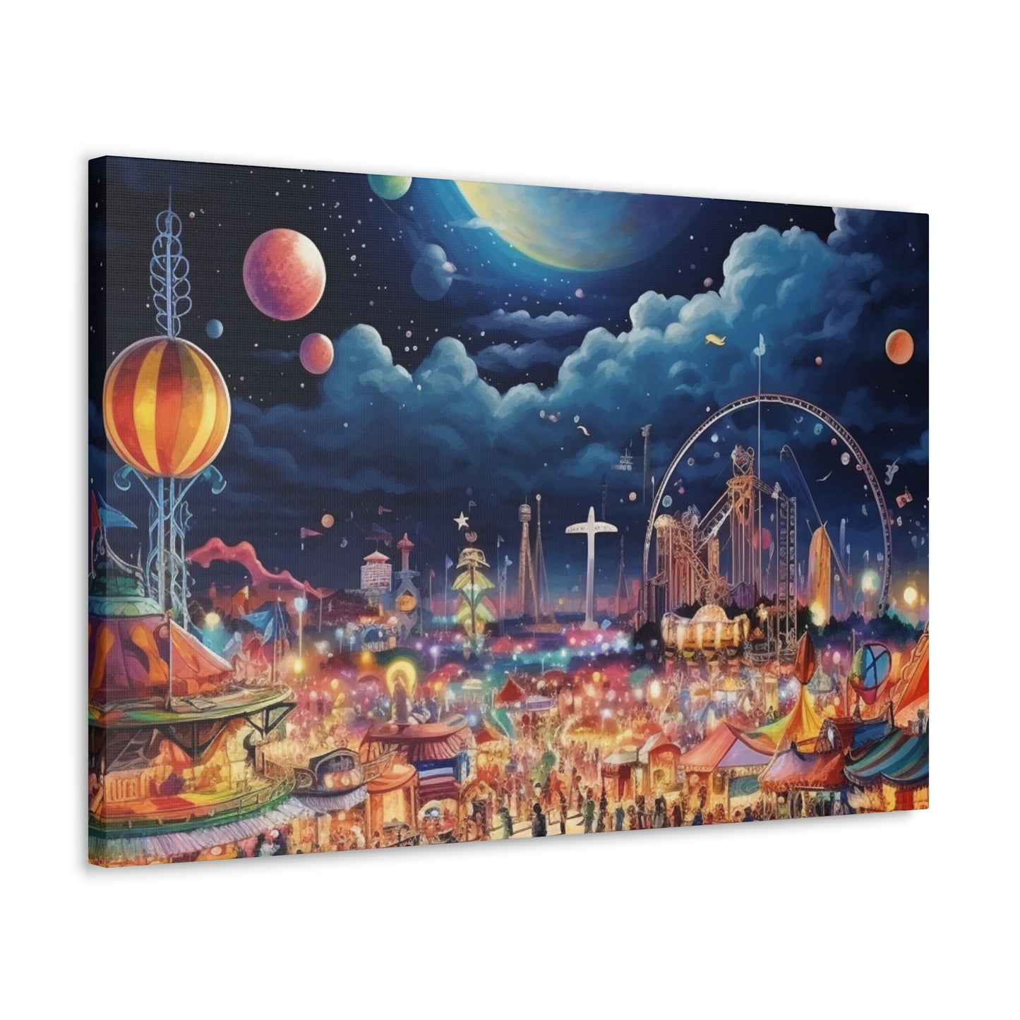 Space Carnival Canvas Art