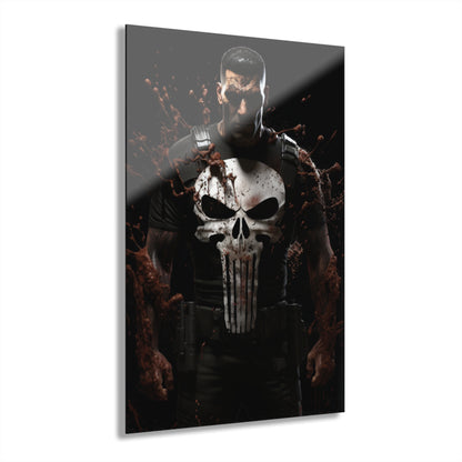 Punisher, Marvel Color Splash, Concept, Style, Acrylic Wall Art