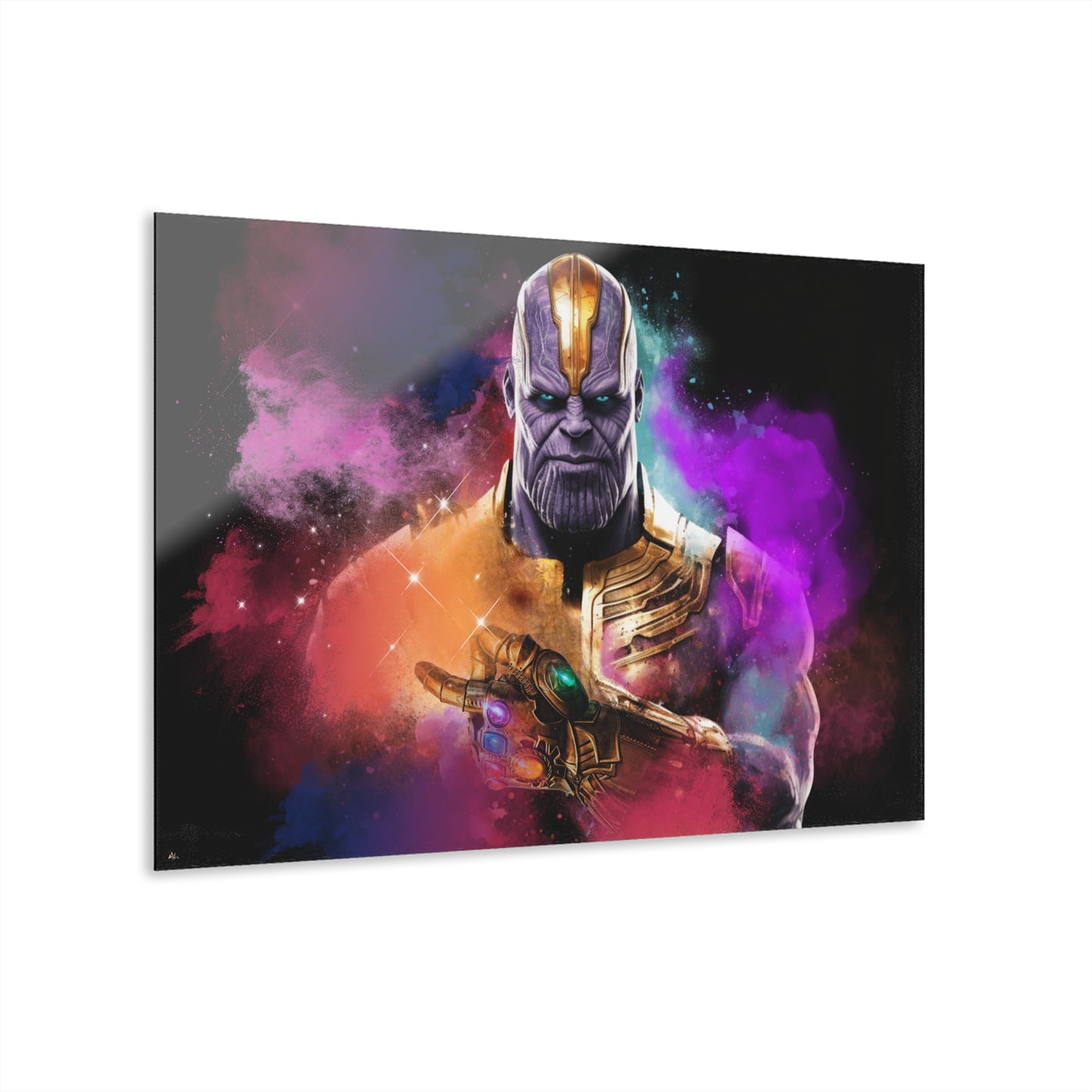 Snap, Thanos, Marvel Color Splash, Concept, Style, Acrylic Wall Art