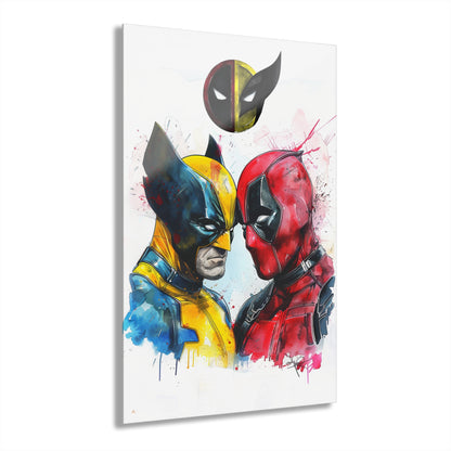 Regenerative Adversaries, Fan Concept Style, Wolverine and Dead Pool, Acrylic Wall Art