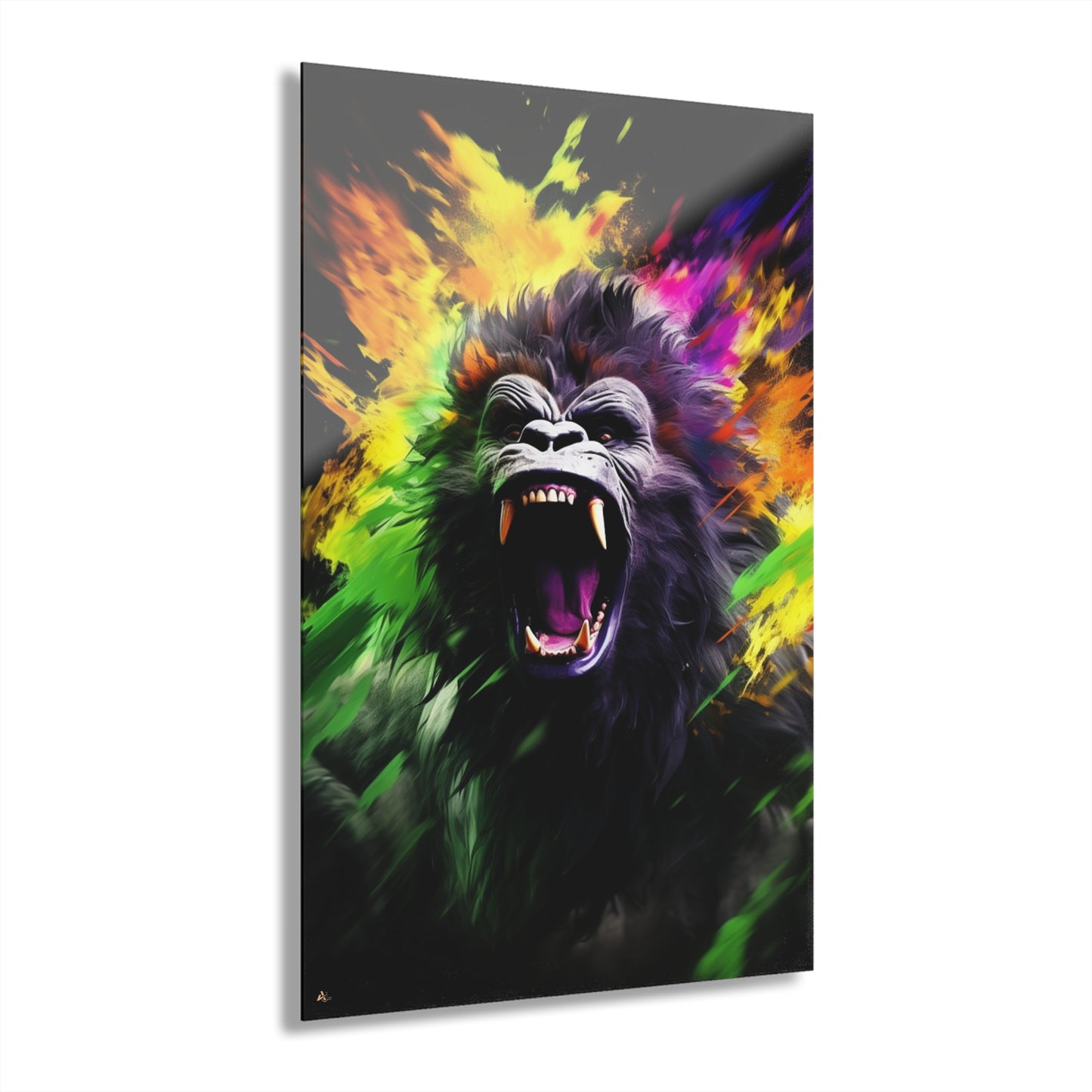 Primal Spirit, Gorilla, Animal Concept Style, Acrylic Wall Art