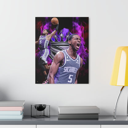 De'Aaron Sac Kings, Color splash, Fan Concept Style, Acrylic Wall Art