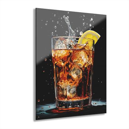 Rum and Coke, Concept Style, No Background, Acrylic Wall Art