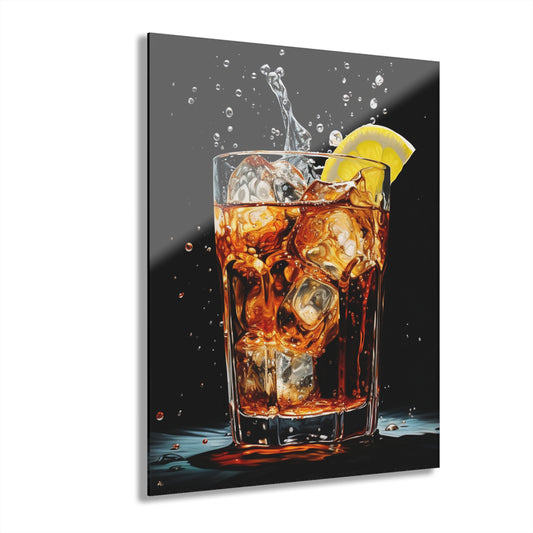 Rum and Coke, Concept Style, No Background, Acrylic Wall Art