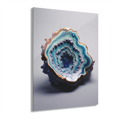 Deep Dive Geode, Abstract, Concept, Acrylic Wall Art