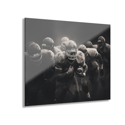 First Down, Black and White Concept Style, Acrylic Wall Art