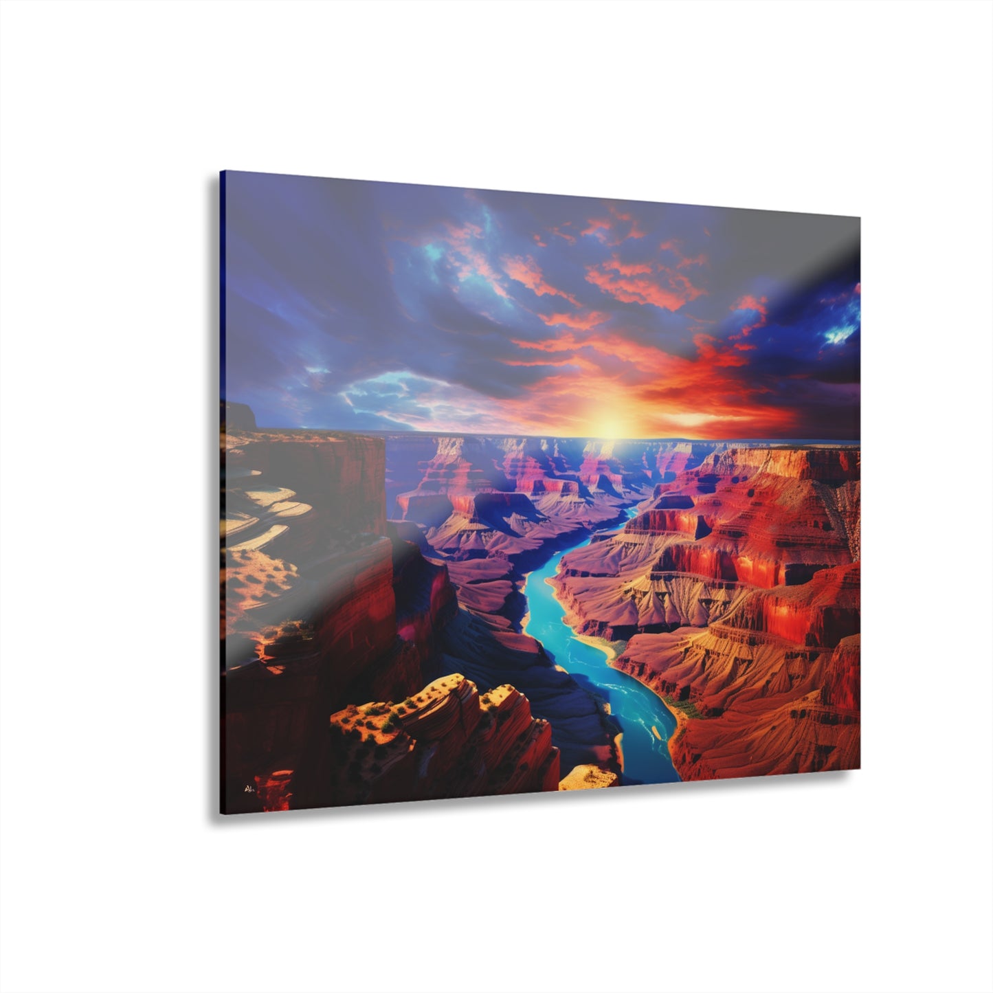 Grand Sunset, Landscape, Concept, Acrylic Wall Art