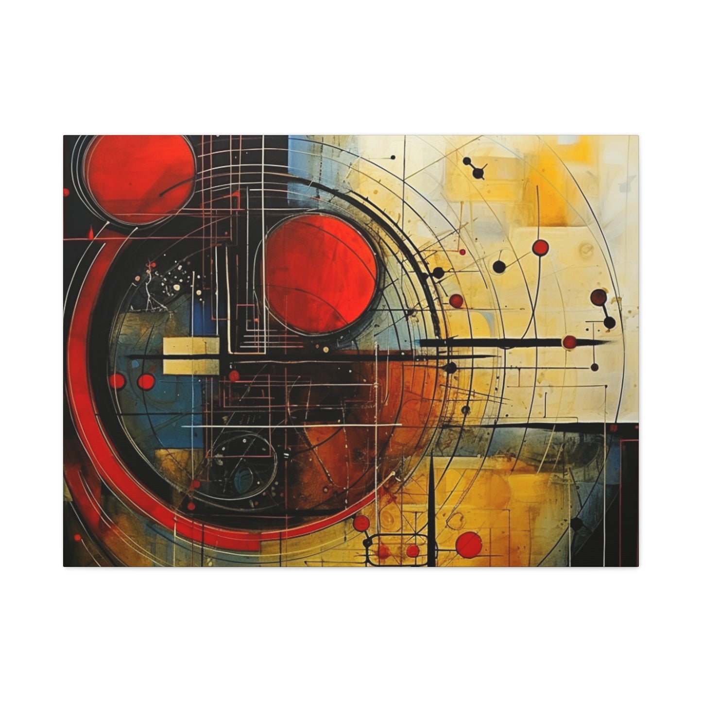 Red Compass Canvas Art