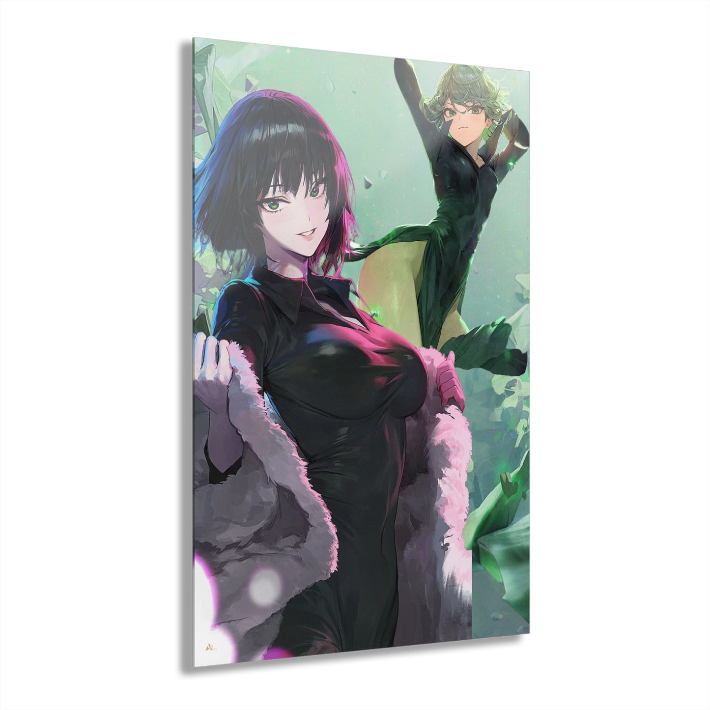 The Esper Sisters, Fubuki and Tatsumaki, One Punch Man, Pop Culture Fan Concept Style, Acrylic Wall Art