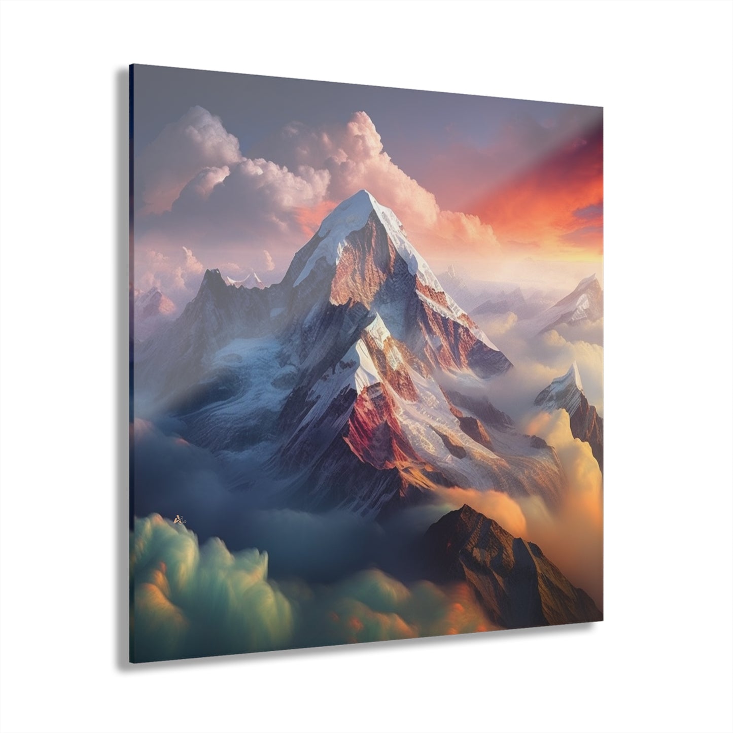 Mountain Paradise, Landscape Concept Style, Acrylic Wall Art