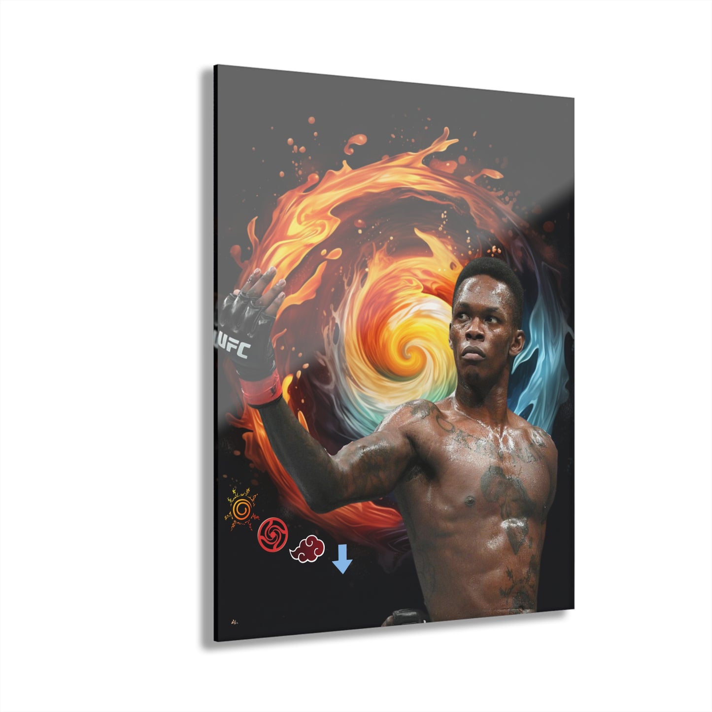 Stylebender, Israel Adesanya, Fan Concept Style, Color splash, Acrylic Wall Art