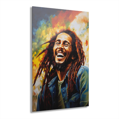 Marley, Pop Culture, Musician, Color Splash, Concept Style, Acrylic Wall Art