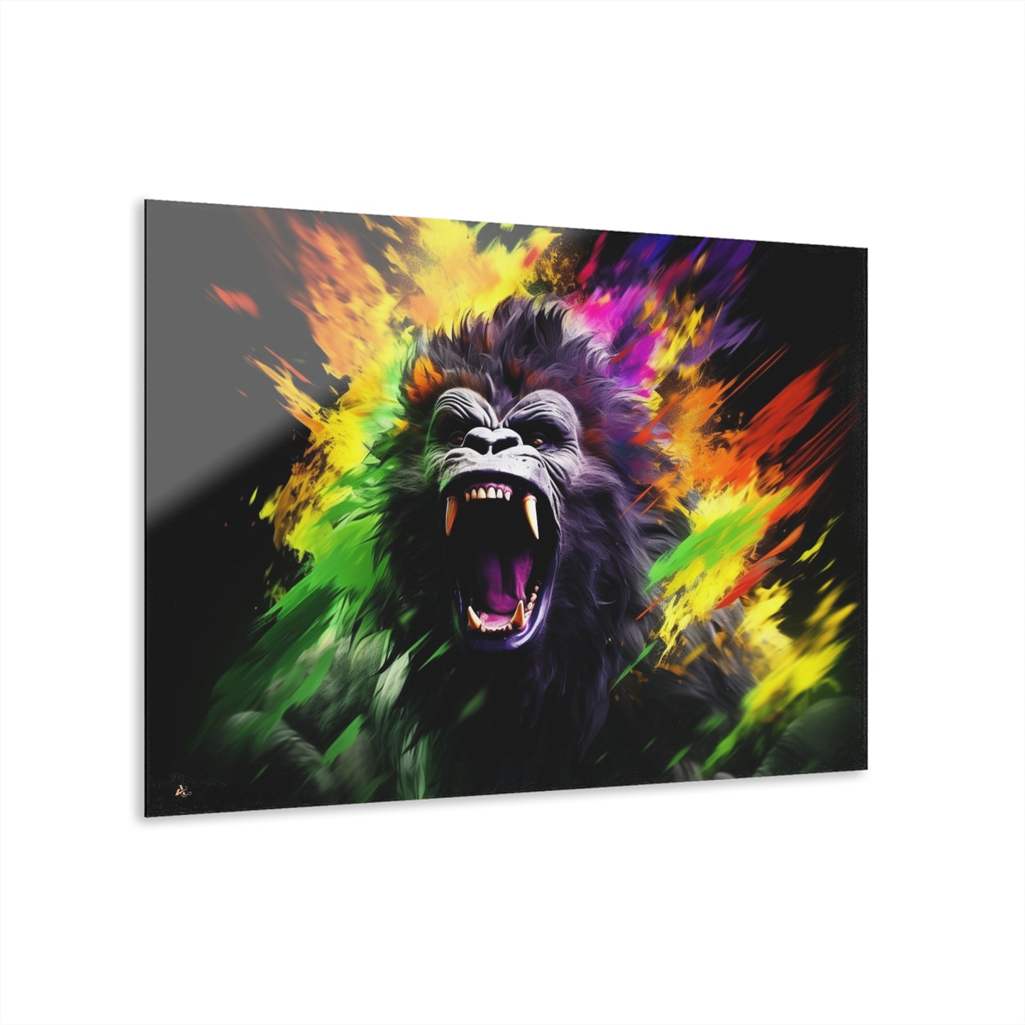 Primal Spirit, Gorilla, Animal Concept Style, Acrylic Wall Art