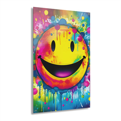 Just Smile, Color Splash, Concept Style, Acrylic Wall Art