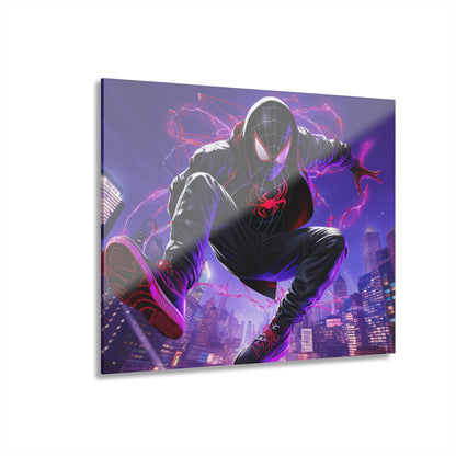 Spiderverse, Miles Morales Color Splash, Concept Style, Acrylic Wall Art