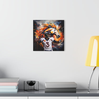 Russell Wilson, Denver Broncos Fan Concept, Color splash, Acrylic Wall Art