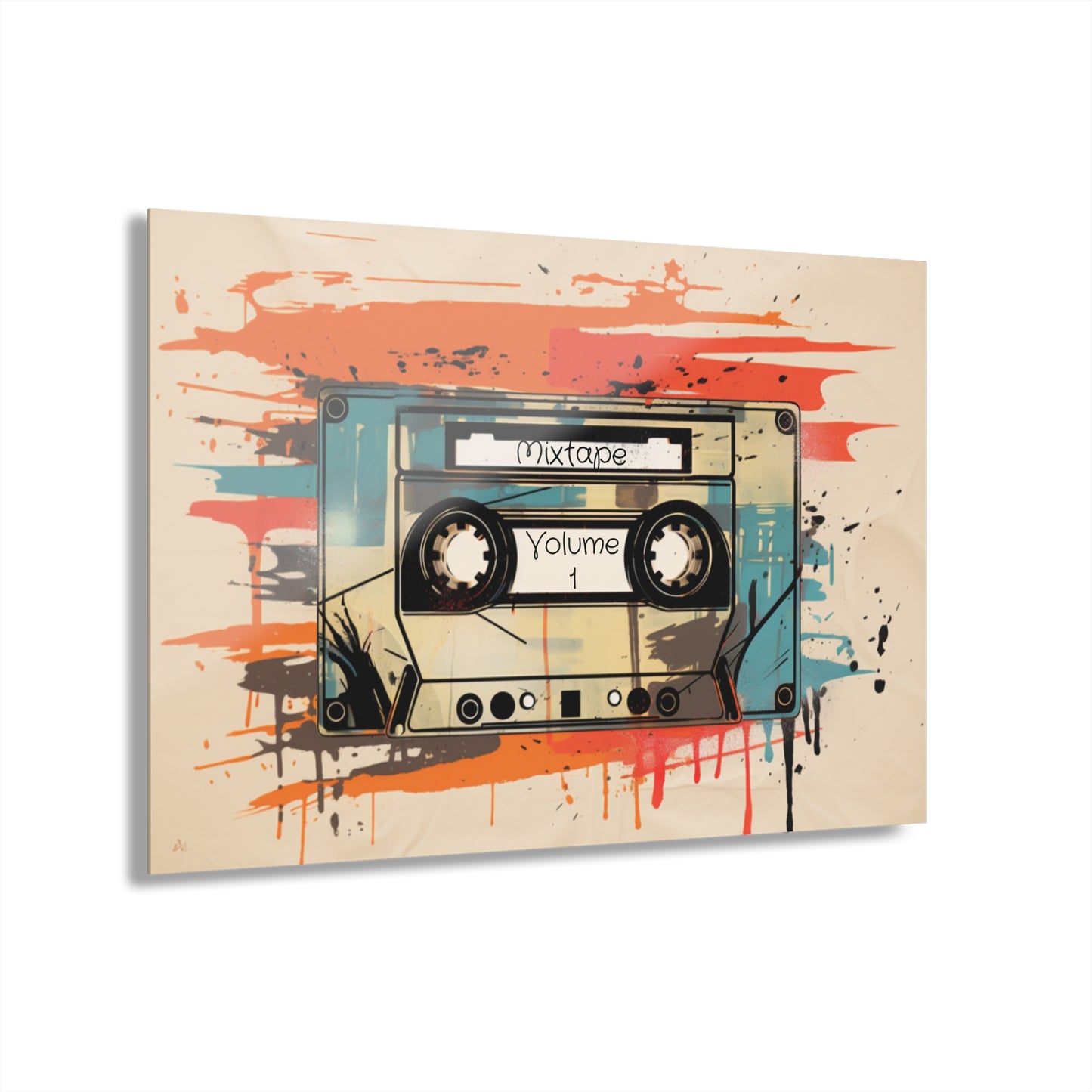 Mixtape, No Background Concept Style, Acrylic Wall Art