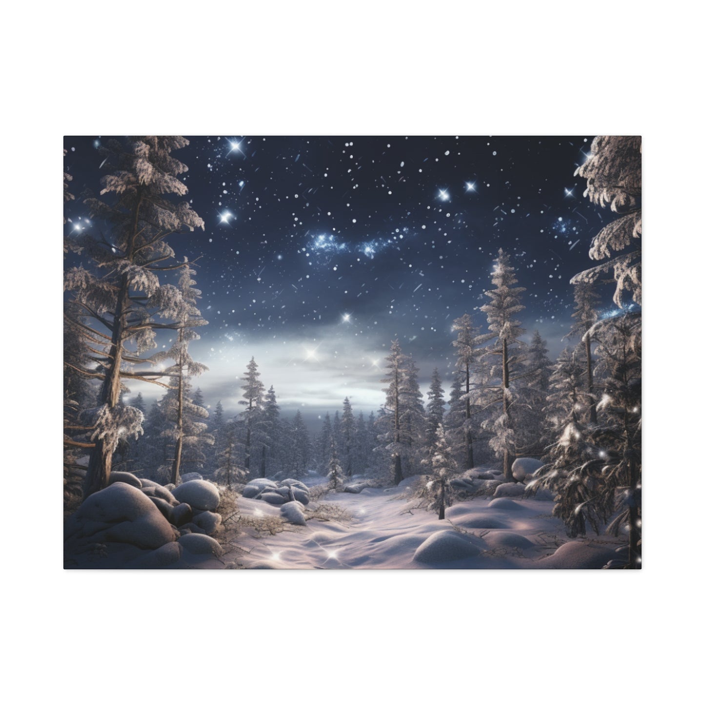 Celestial Snow Canvas Art