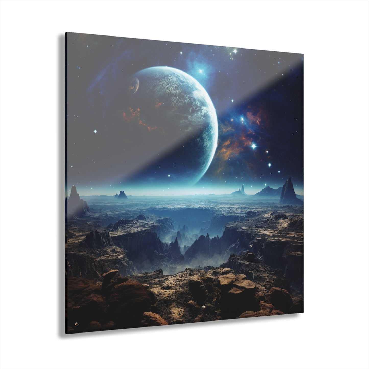 Planetary Canyon, Space Concept Style, Acrylic Wall Art