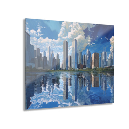 Blue Dream, Landscape Concept Style, Acrylic Wall Art