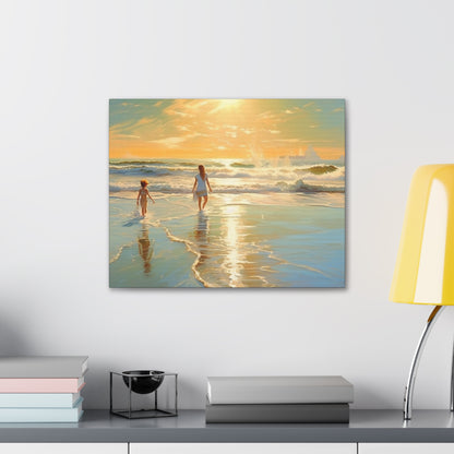 Sunset Walk Canvas Art