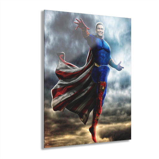 Homelander, The Boys Comic, Concept Style, Acrylic Wall Art