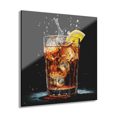 Rum and Coke, Concept Style, No Background, Acrylic Wall Art