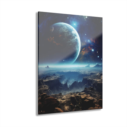 Planetary Canyon, Space Concept Style, Acrylic Wall Art