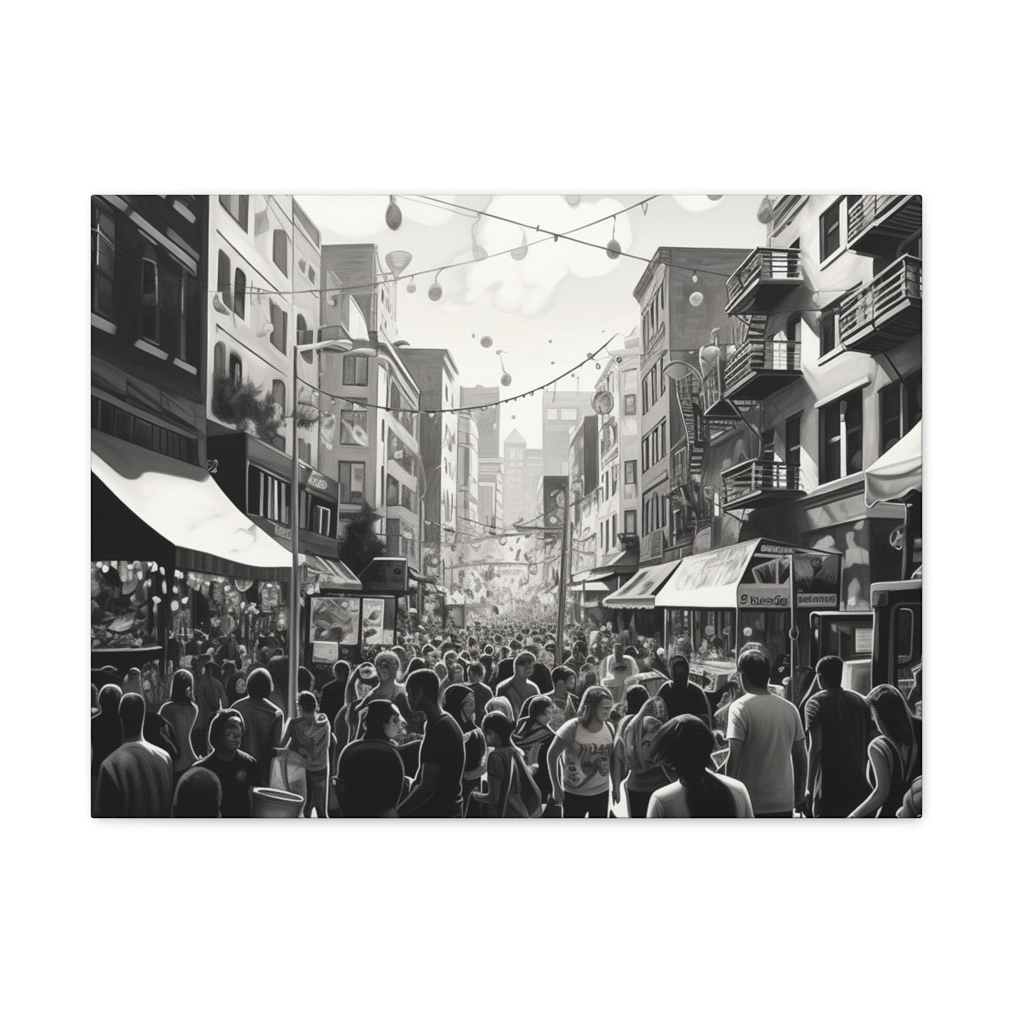 Street Fair Canvas Art