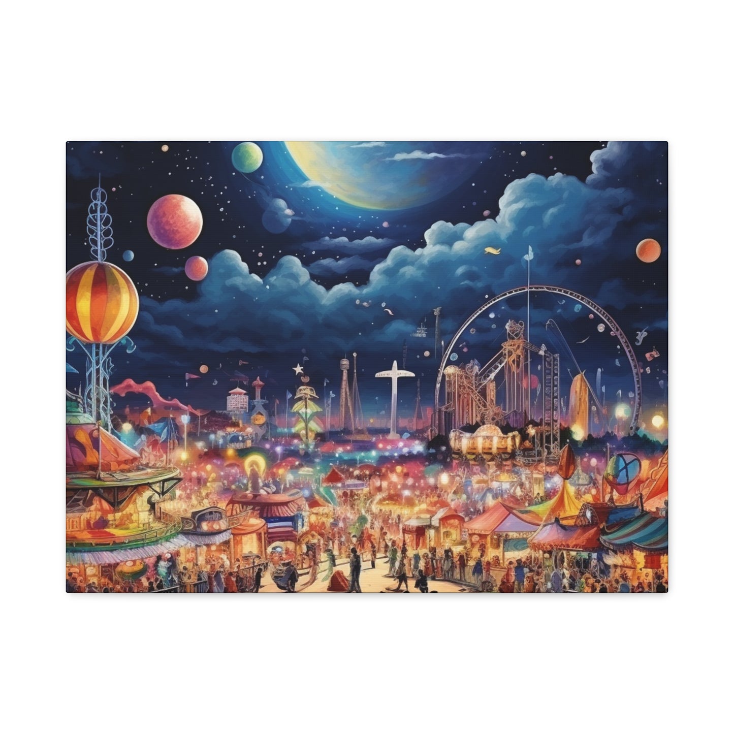 Space Carnival Canvas Art