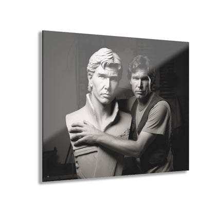 Solo Love, Funny, Pop Culture, Black and White Concept Style, Acrylic Wall Art