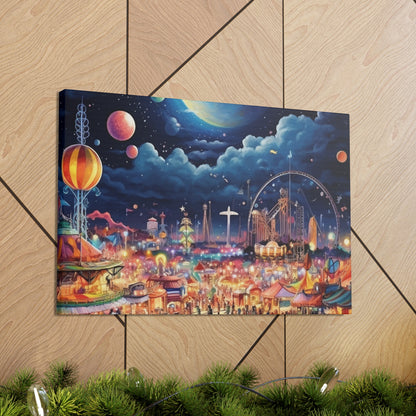 Space Carnival Canvas Art