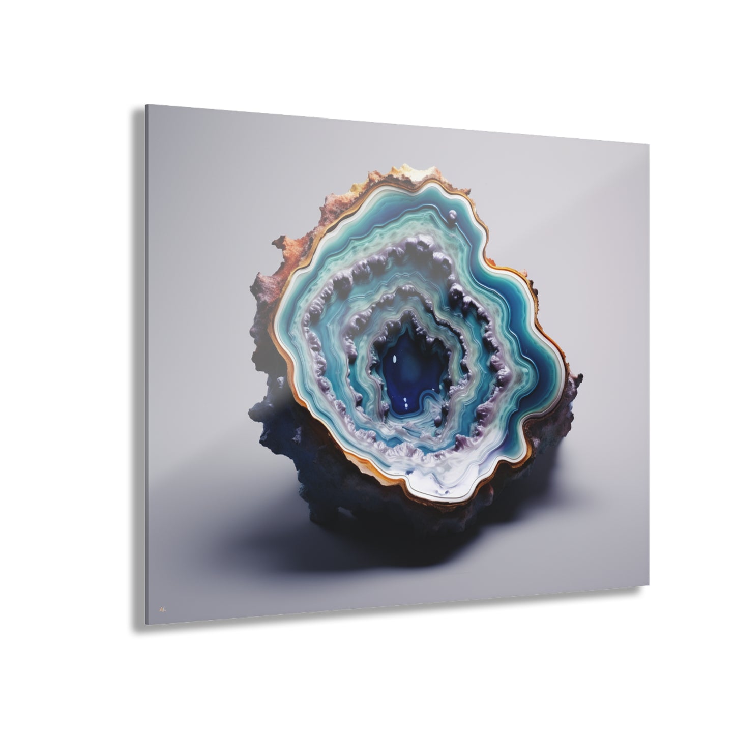 Deep Dive Geode, Abstract, Concept, Acrylic Wall Art