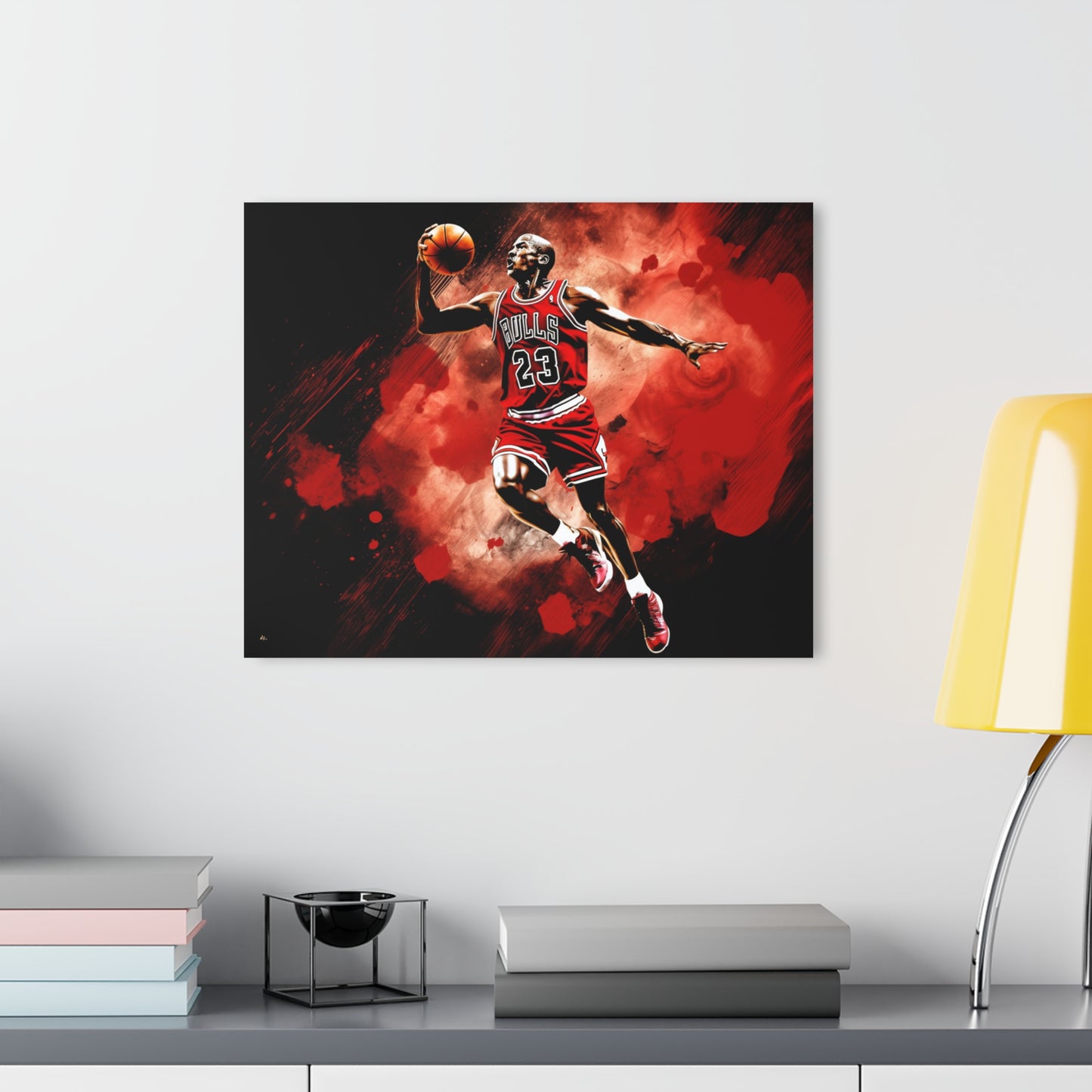 Air Jordan Color Splash, Basketball Fan Concept Style, Acrylic Wall Art