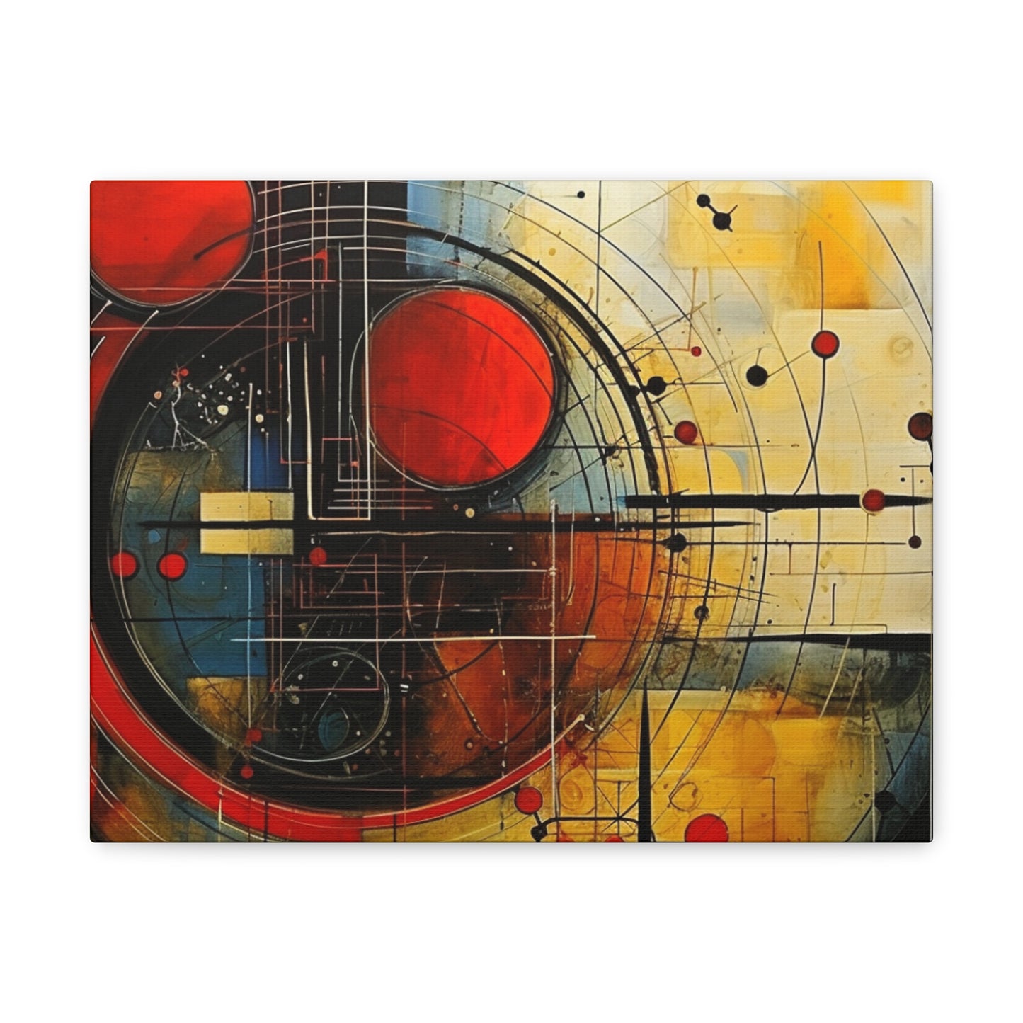 Red Compass Canvas Art