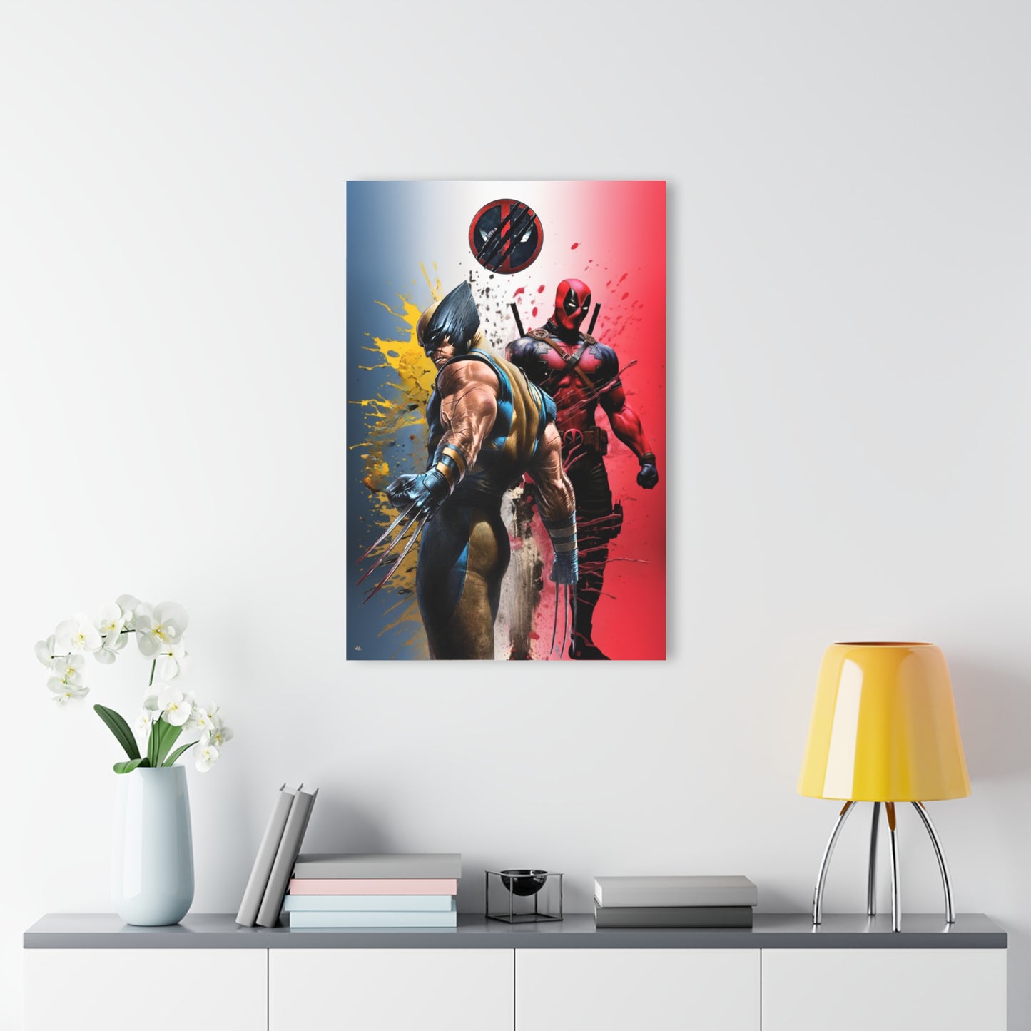 Deadpool, Wolverine, Fan Colorsplash Concept, Acrylic Wall Art