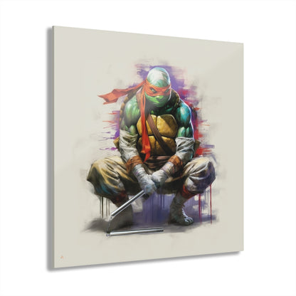 Mikey, TMNT, Color Splash, Concept Style, Acrylic Wall Art