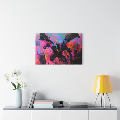 Abstract Knight: Picasso's Gotham Glide, Fan Concept Batman, Acrylic Wall Art