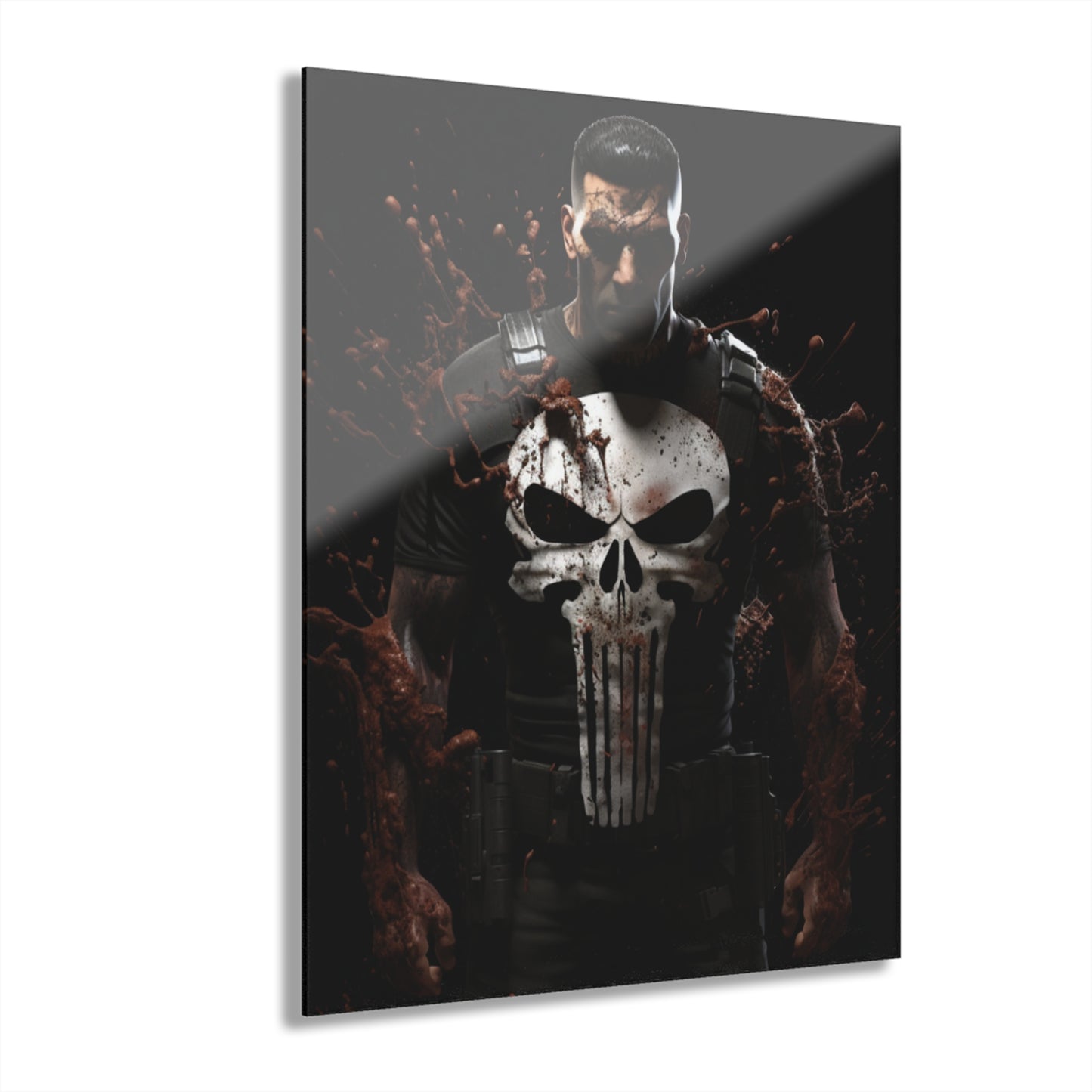 Punisher, Marvel Color Splash, Concept, Style, Acrylic Wall Art