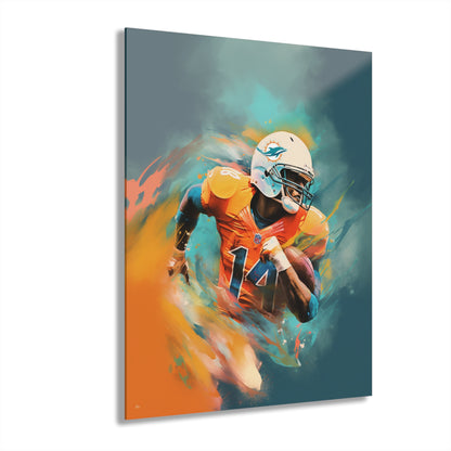 Dolphins Euphoria, Miami, football, Fan Concept Style, Acrylic Wall Art