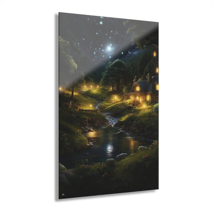 Evening Whispers, Landscape, Concept Style, Acrylic Wall Art