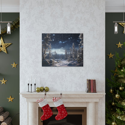 Celestial Snow Canvas Art