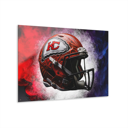 Chiefs Radiance, Kansas City, Football, Fan Colorsplash Concept Style, Acrylic Wall Art