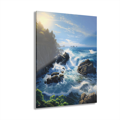 Cliffside, Landscape Concept Style, Acrylic Wall Art